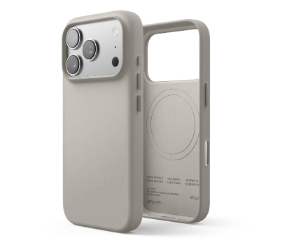 Etui do telefonów Elago MagSafe Leather Case do iPhone 17 PRO Light Gray ES17MSLE63PRO-LGY